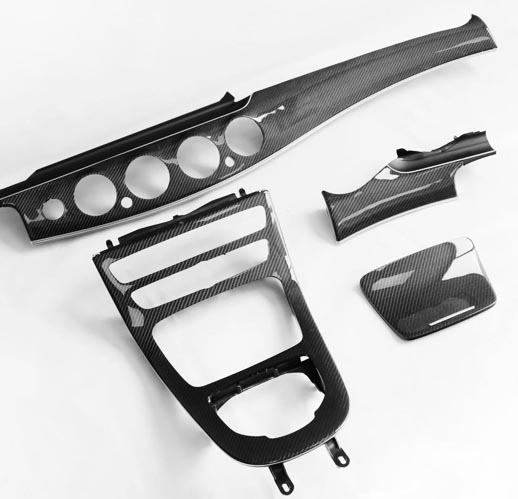 Mercedes-Benz Carbon fiber interior trim upgrade
