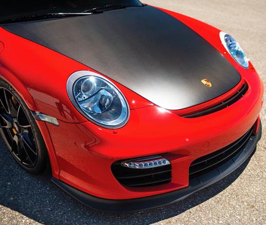 Porsche hood fender upgrade